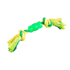 Węzeł z ochraniaczem HipHop bawełna 2 knoty 30 cm / 130 g limonkowa zieleń